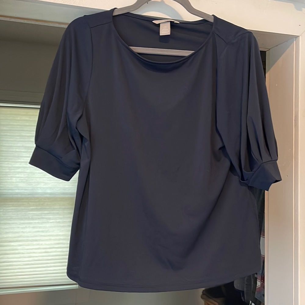 Navy blue work shirt